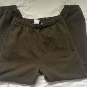 Aritzia Dark Green Casual Shorts